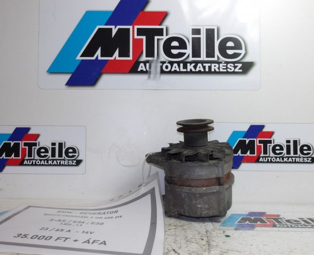 [GY�RI BONTOTT] BMW - GENER�TOR - 23-65 A - 14V -  3-AS / E36 ; E30 -